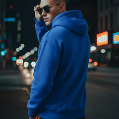 Blue Oversized Hoodie