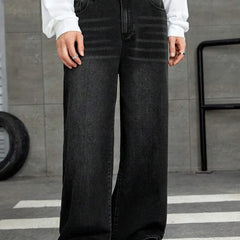 Baggy Fit Black Jeans