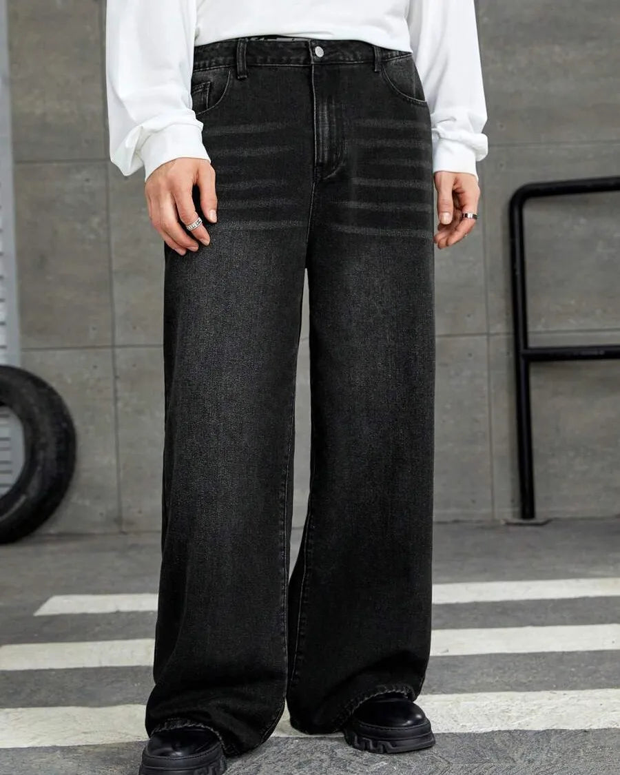 Baggy Fit Black Jeans