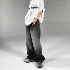 Black Shaded Baggy Fit Jeans