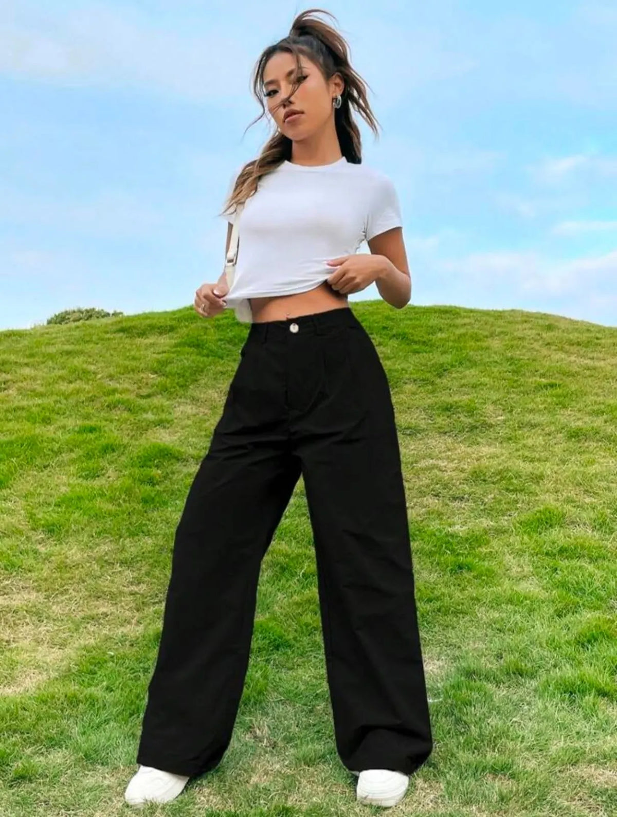 Black Wide Leg Jeans