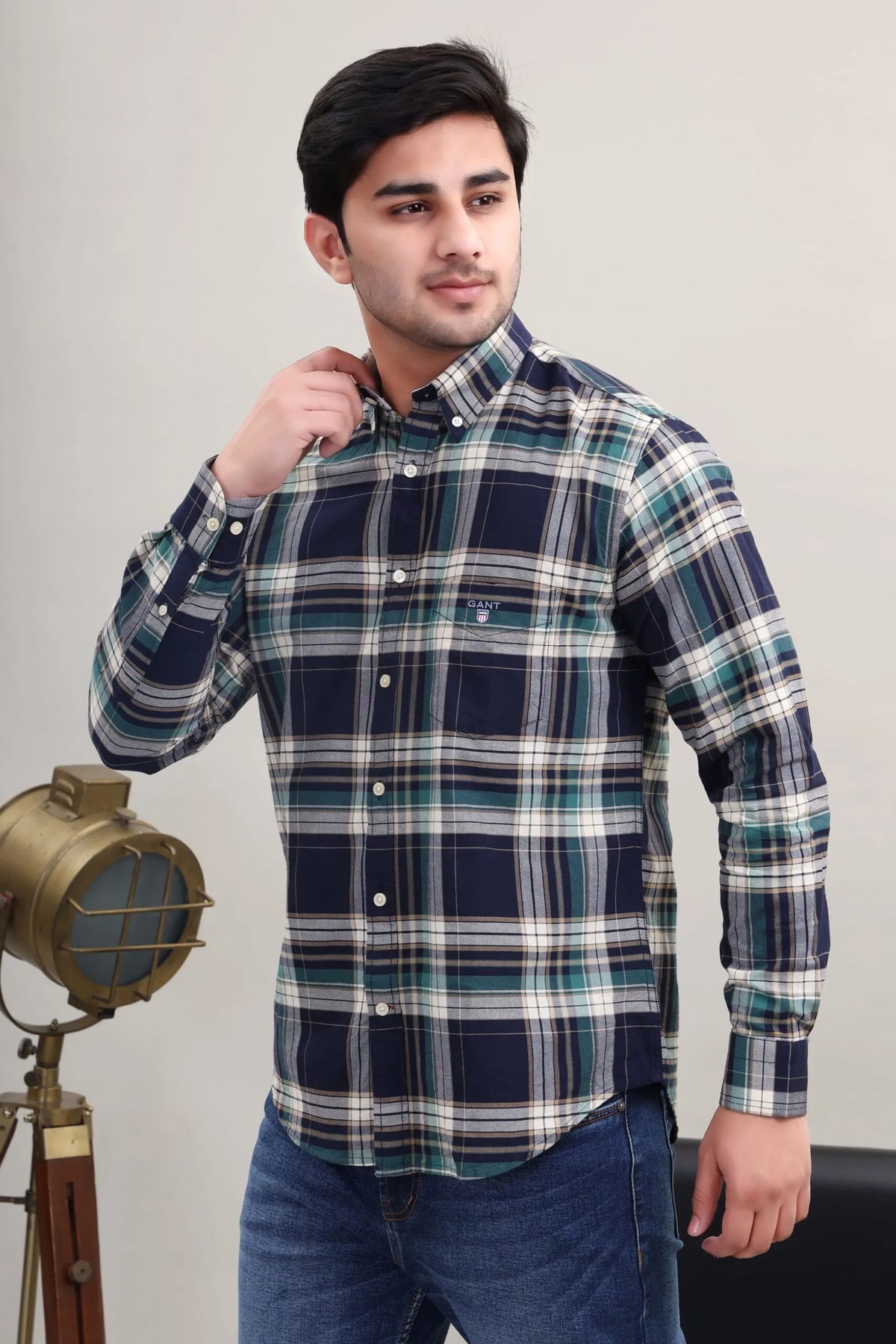 Blue Checked Shirt