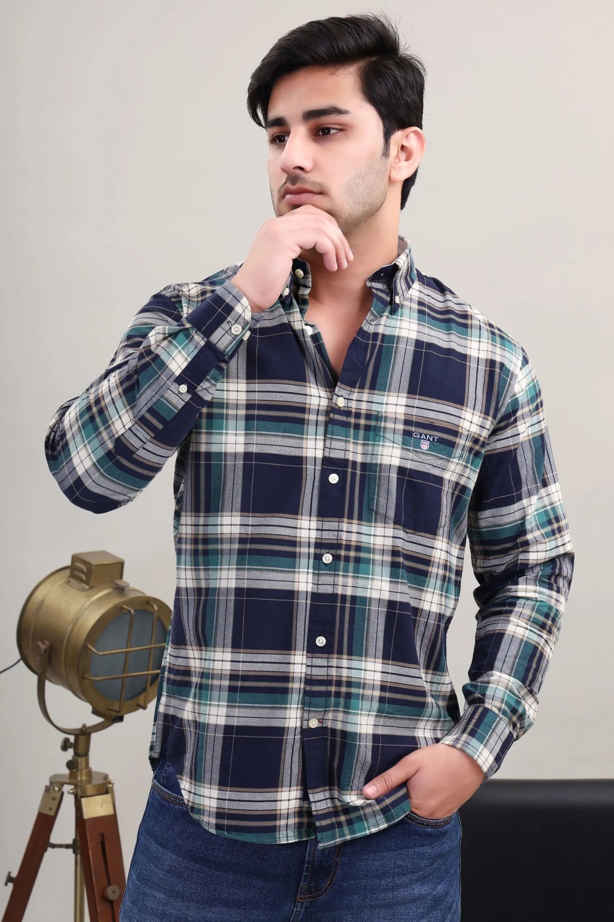 Blue Checked Shirt