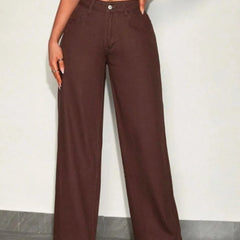 Brown Wide Jeans