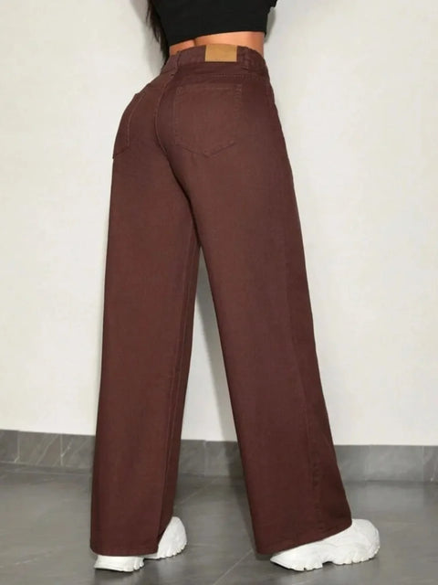 Brown Wide Jeans