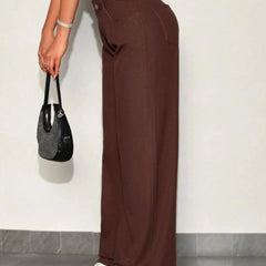 Brown Wide Jeans