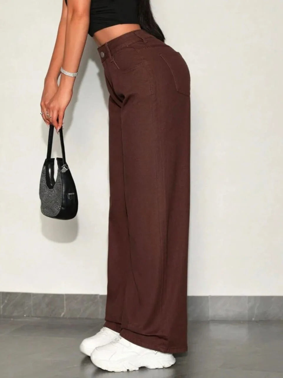 Brown Wide Jeans