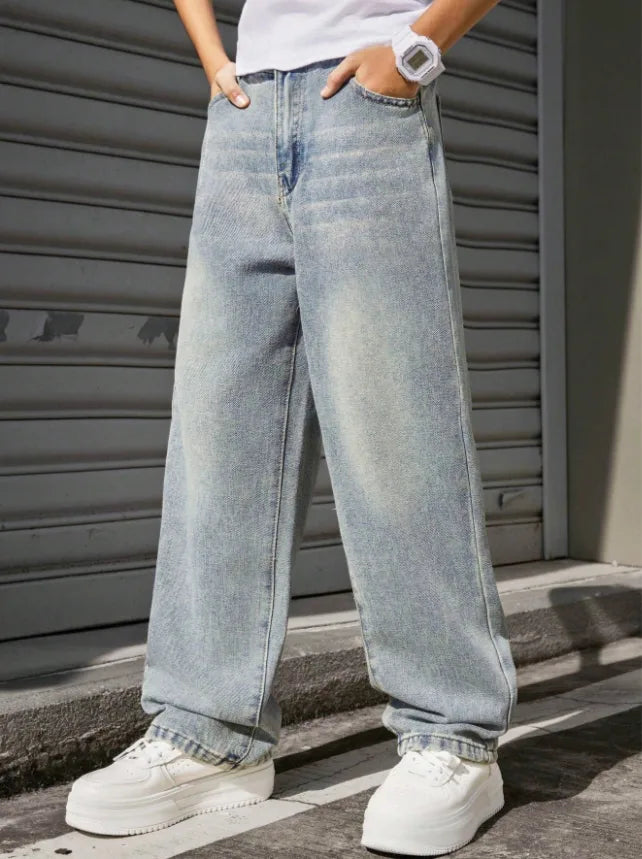 Casual Wide Leg Jeans