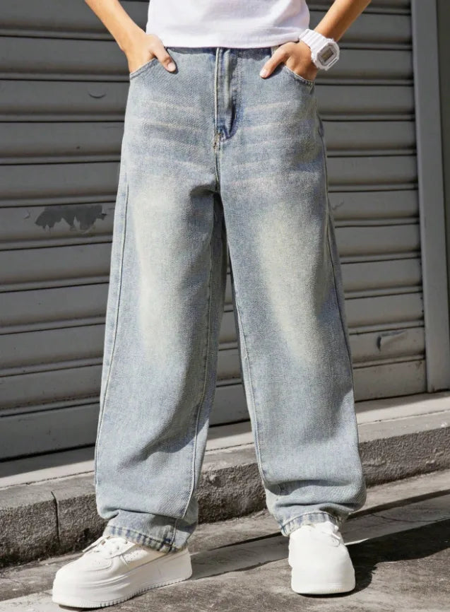 Casual Wide Leg Jeans