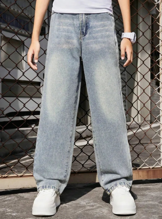 Casual Wide Leg Jeans