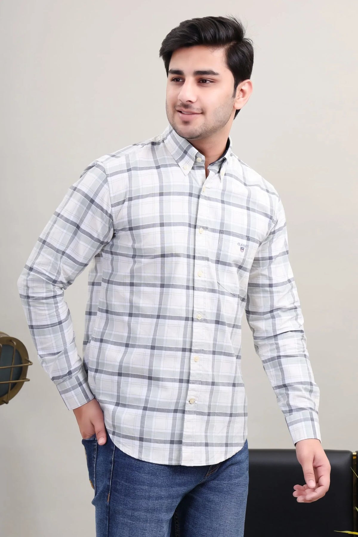Checked Cotton Shirt