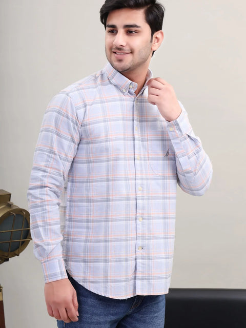 Checked line Cotton Shirt