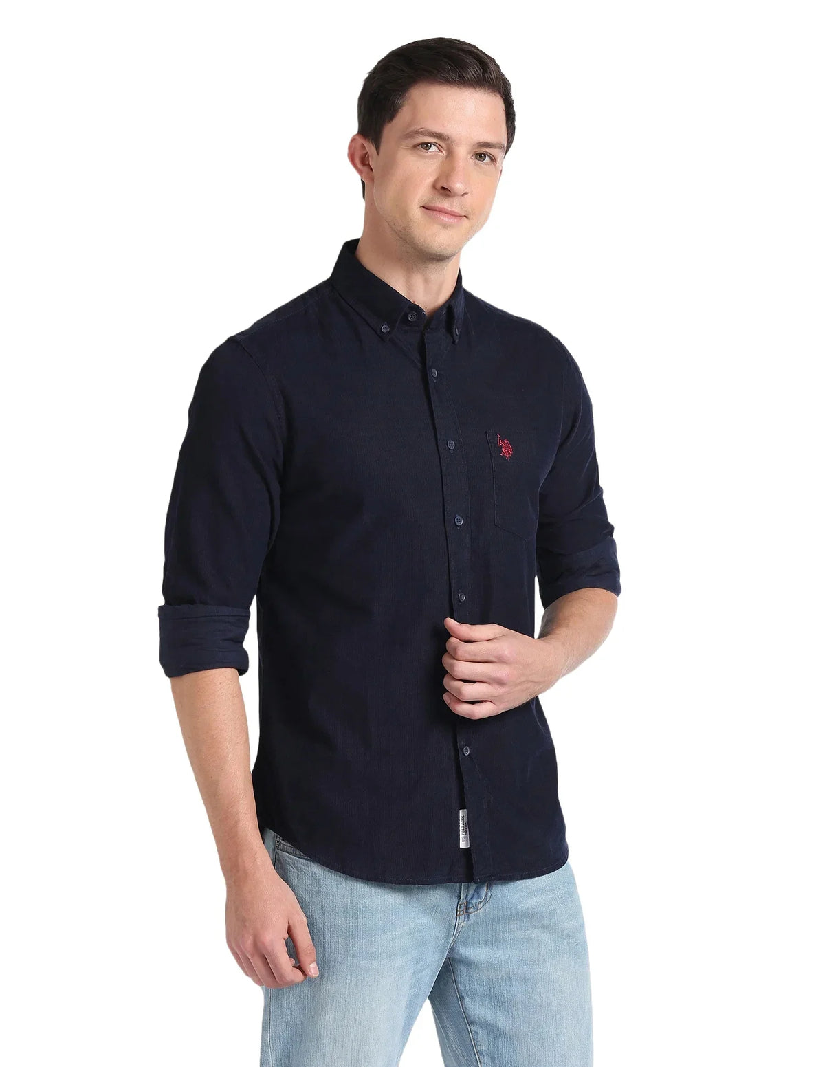Corduroy Blue Shirt