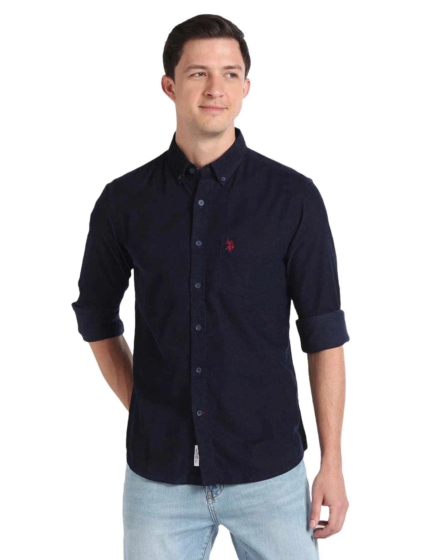 Corduroy Blue Shirt