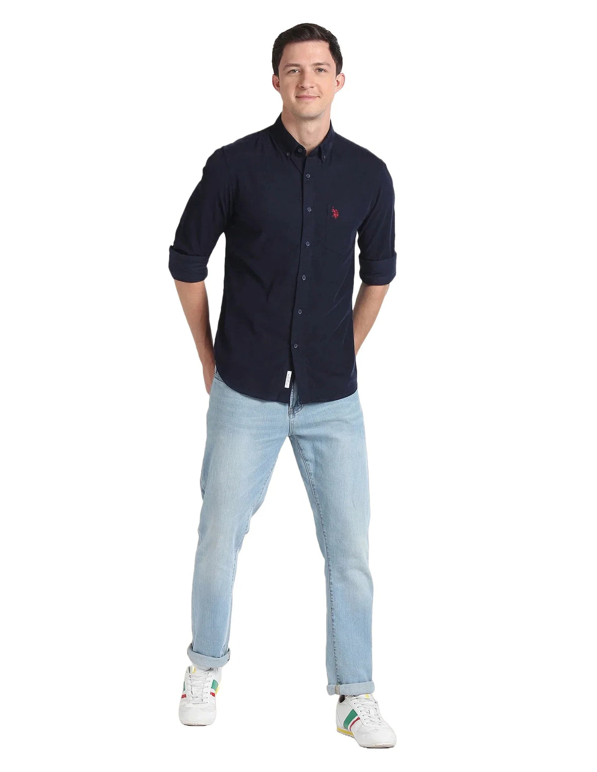 Corduroy Blue Shirt