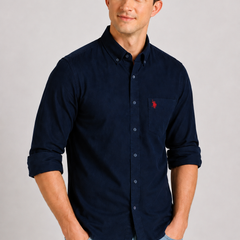 Corduroy Navy Blue Shirt