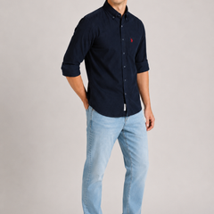 Corduroy Navy Blue Shirt