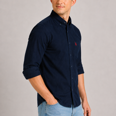 Corduroy Navy Blue Shirt