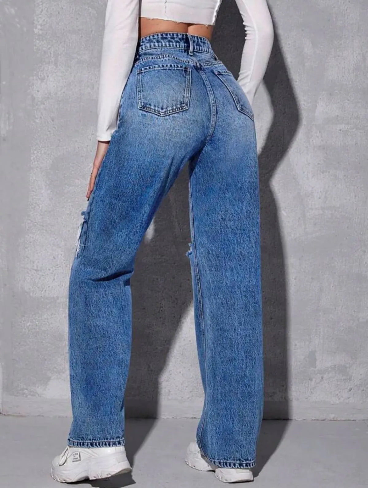 Double Torn Jeans