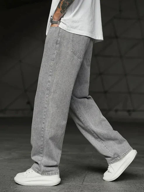 Grey Loose Fit Jeans