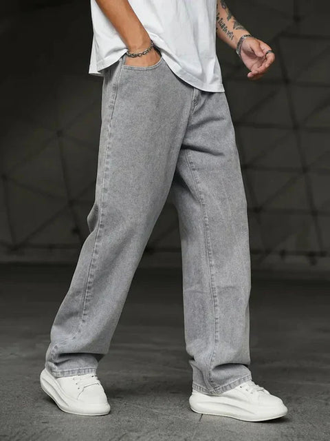 Grey Loose Fit Jeans