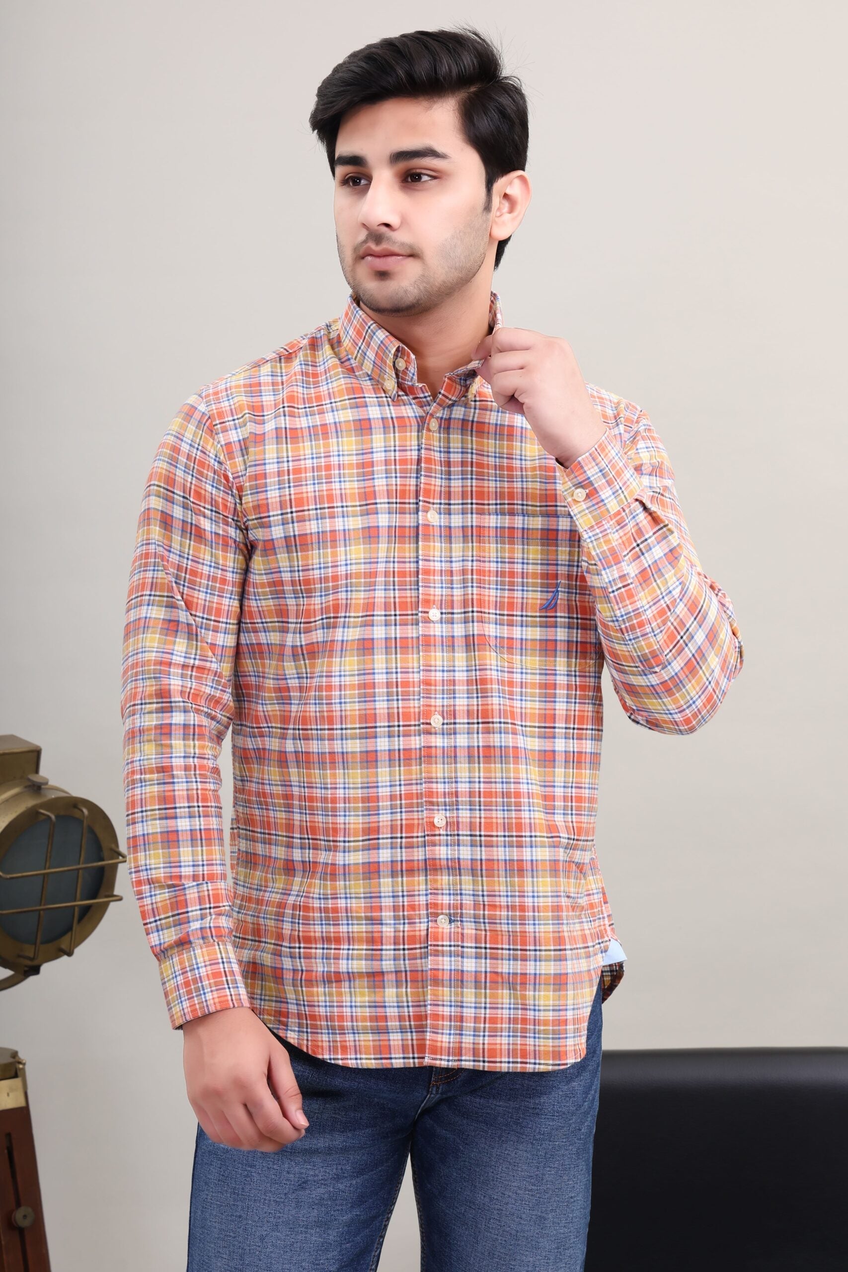 Checked Cotton Shirt