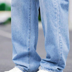 Ice Blue Baggy Jeans