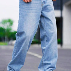 Ice Blue Baggy Jeans