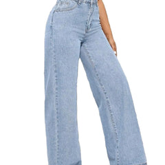 Ice Blue Wide Jeans