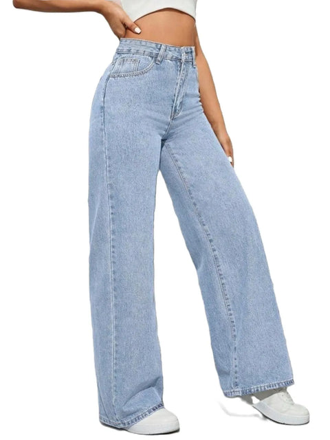 Ice Blue Wide Jeans