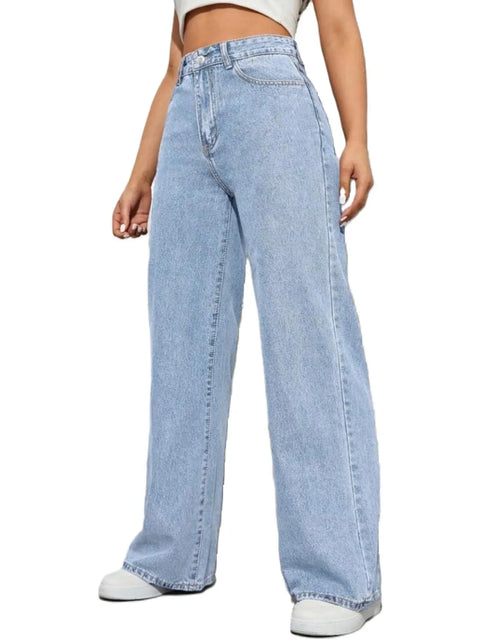 Ice Blue Wide Jeans
