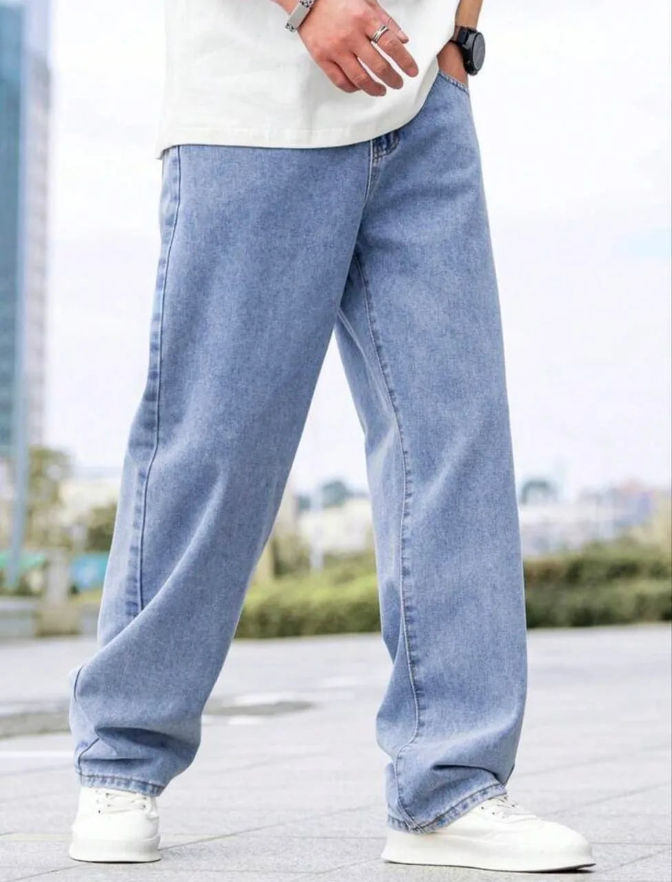 Ice Blue Wide Leg jeans