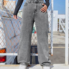 Light Gray Wide Jeans