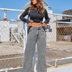 Light Gray Wide Jeans