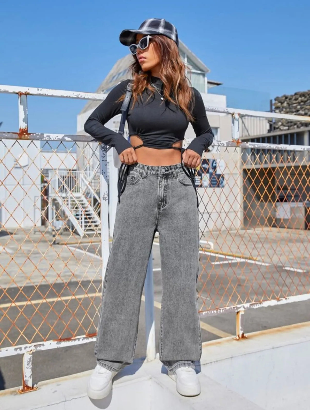 Light Gray Wide Jeans