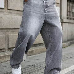 Light Grey Loose Fit Jeans