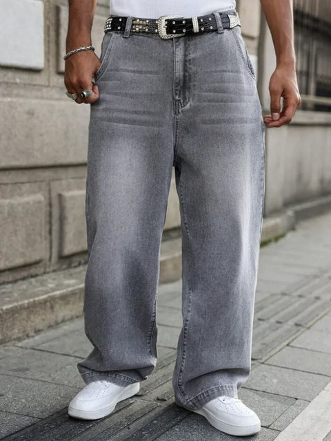 Light Grey Loose Fit Jeans