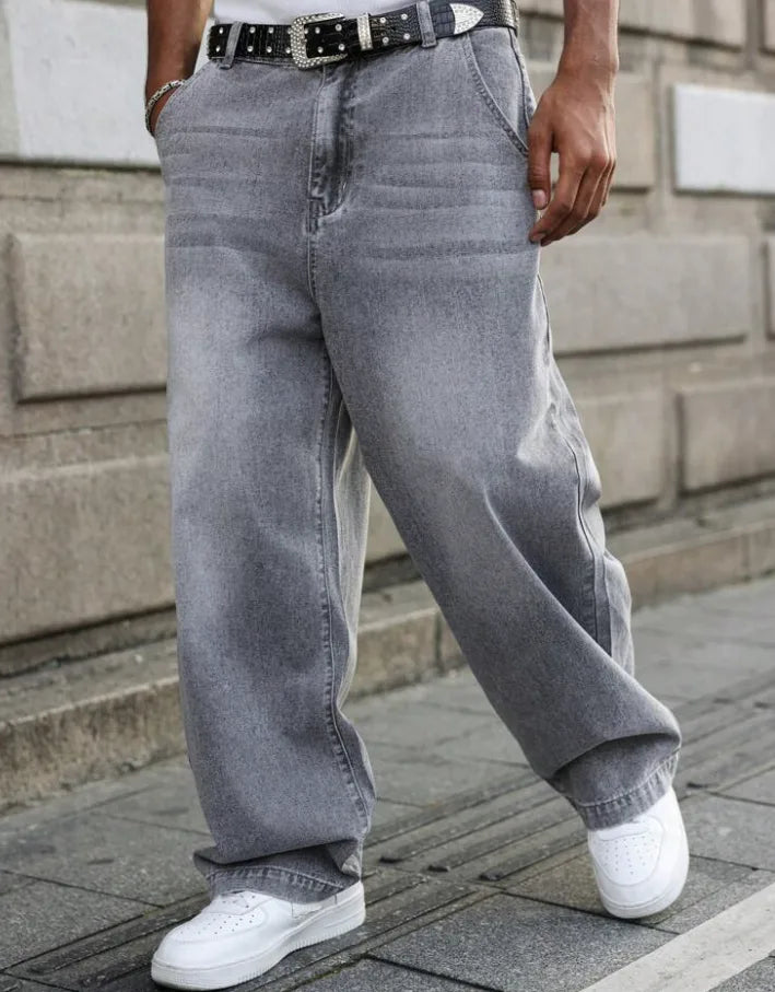 Light Grey Loose Fit Jeans