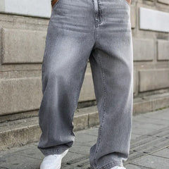 Light Grey Loose Fit Jeans