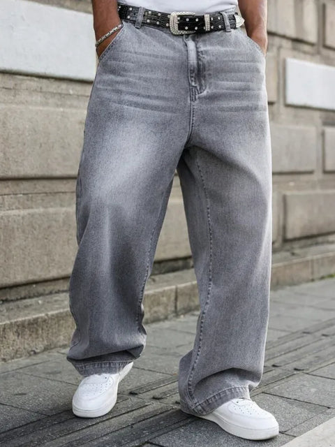 Light Grey Loose Fit Jeans