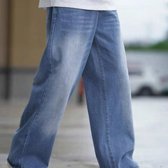 Men Baggy Mid-Rise Jeans