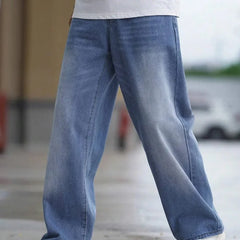 Men Baggy Mid-Rise Jeans