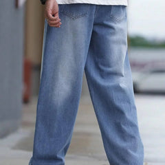 Men Baggy Mid-Rise Jeans