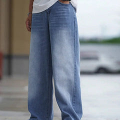 Men Baggy Mid-Rise Jeans