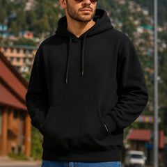 Men Black Oversized Hoodie