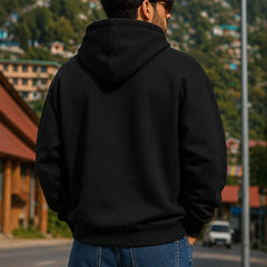 Men Black Oversized Hoodie