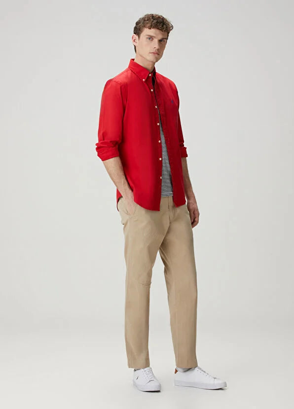 Men Red Shirt