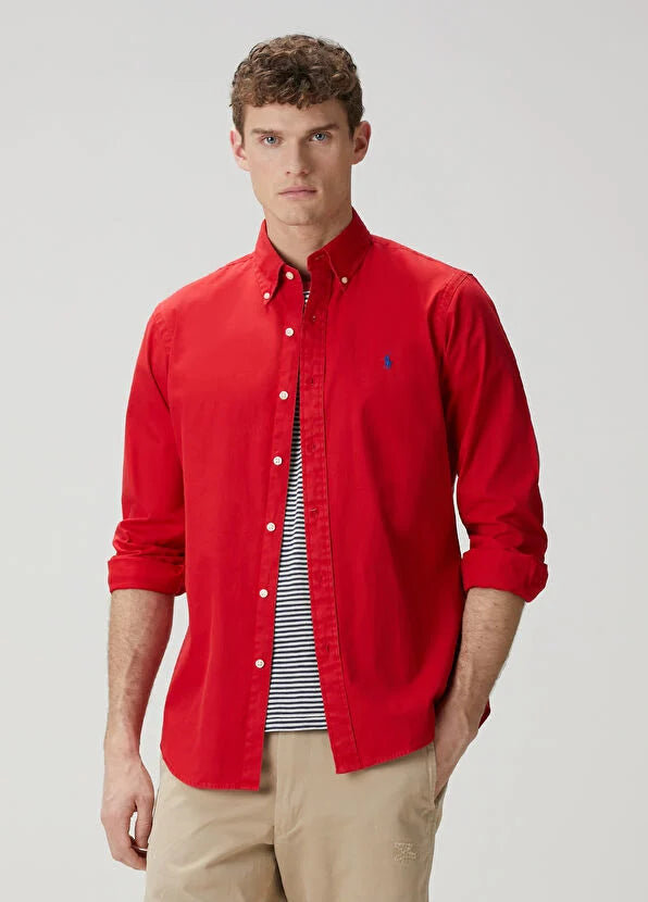 Men Red Shirt
