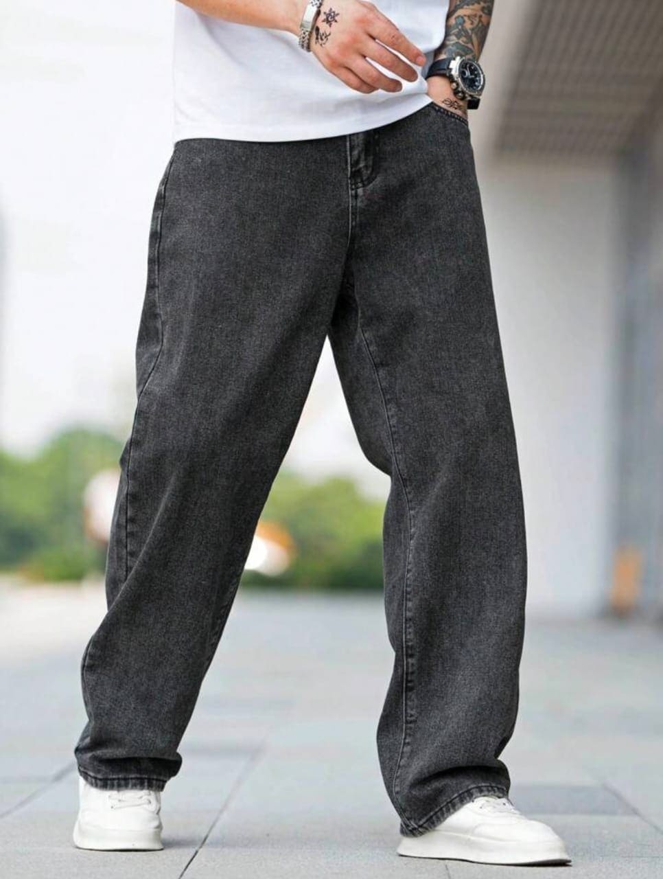 Black Loose Fit Jeans