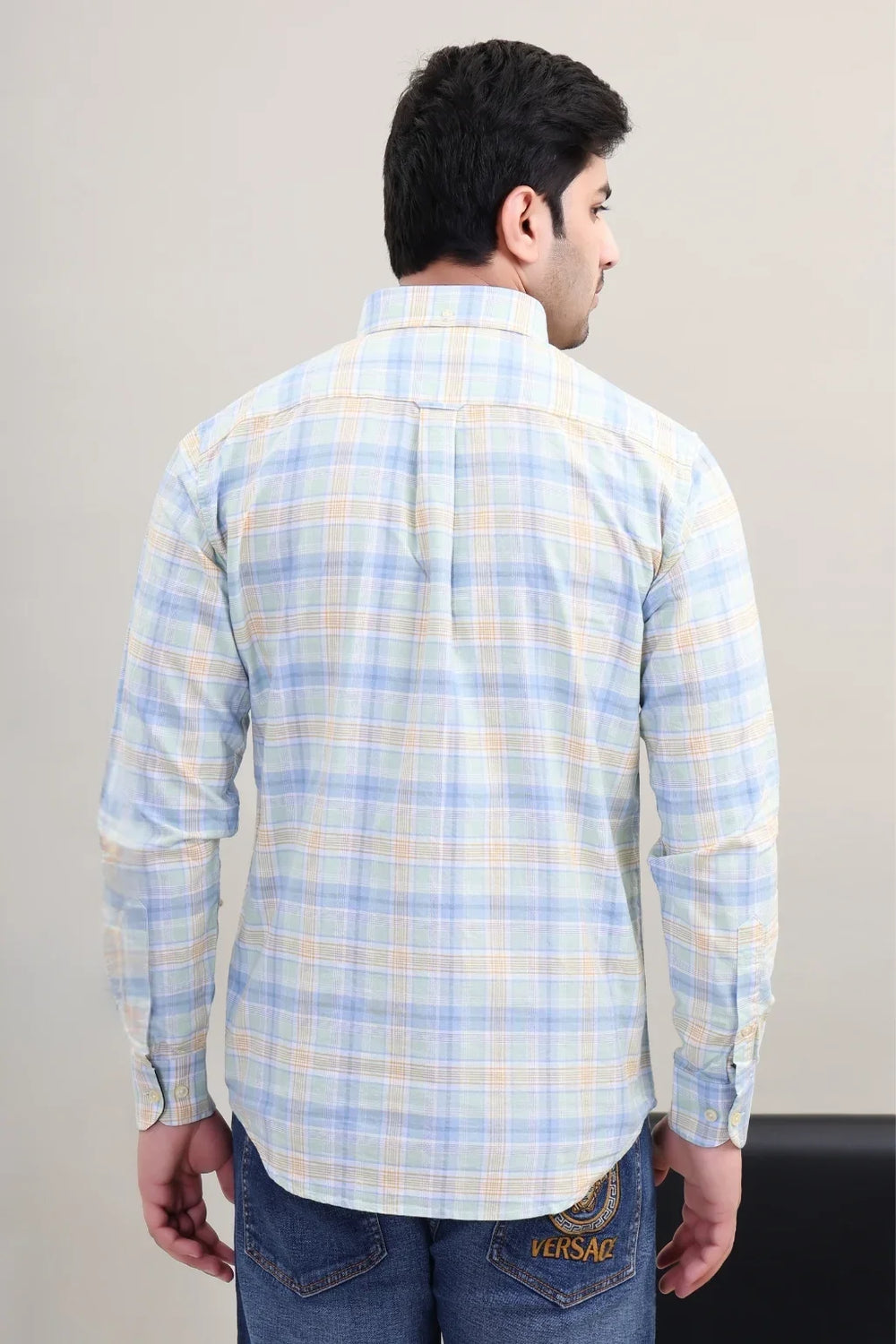 MULTIPLE CHECK COTTON SHIRT
